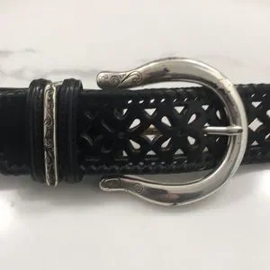Brighton vintage leather cut out belt large-34 Brighton | Accessories | Brighton Vintage Black Leather  main image 4